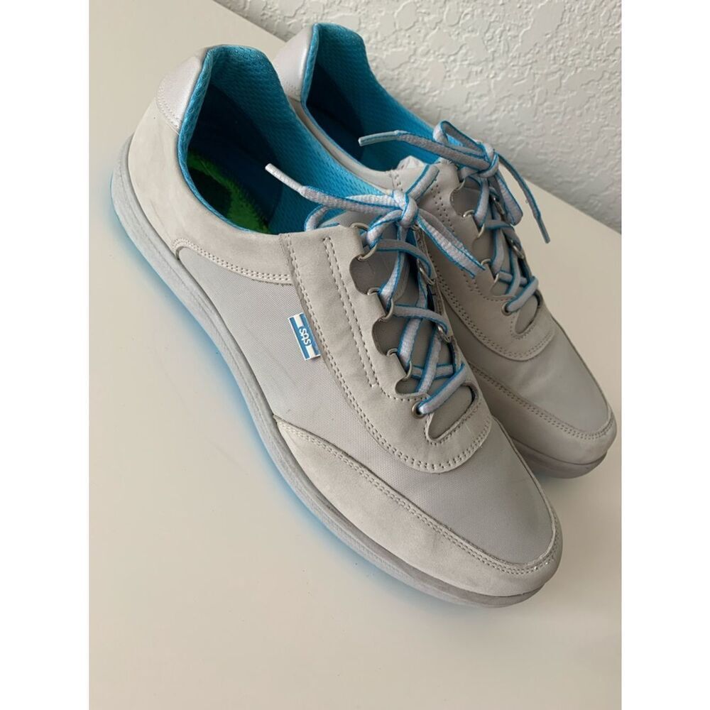 SAS Men’s Sporty Lux Low Top Gray Walking Comfort Shoes Sneakers Size 12